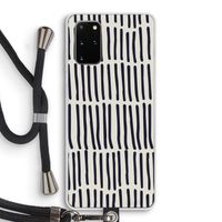 Moroccan stripes: Samsung Galaxy S20 Plus Transparant Hoesje met koord