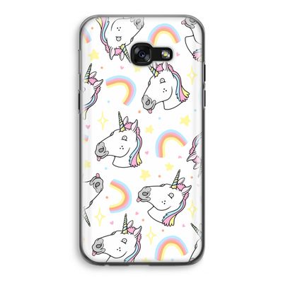 Rainbow Unicorn: Samsung Galaxy A5 (2017) Transparant Hoesje
