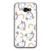Rainbow Unicorn: Samsung Galaxy A5 (2017) Transparant Hoesje