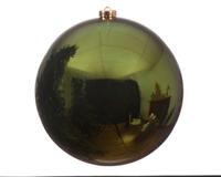 3 stuks! Kerstbal plastic glans diameter 14cm Dennen groen - Ksd