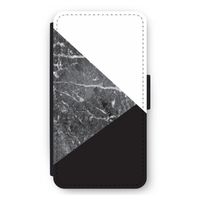 Combinatie marmer: iPhone 12 mini Flip Hoesje
