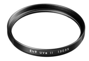 Leica 13035 Filter UVa II E 49 zwart
