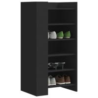 VidaXL Schoenenkast 52x37,5x100 cm bewerkt hout zwart