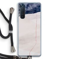 Stone White: Sony Xperia 5 II Transparant Hoesje met koord