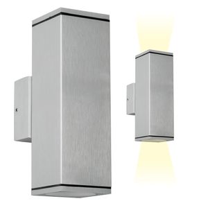 Kelvin Up&Down Muurlamp Zilver met LED