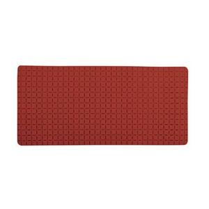 MSV Douche|bad anti-slip mat badkamer - rubber - terracotta - 76 x 36c