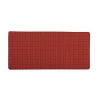 MSV Douche|bad anti-slip mat badkamer - rubber - terracotta - 76 x 36c