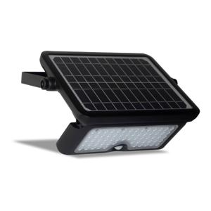 FlinQ Floodlicht- Solar Wandlamp - Solar Tuinverlichting - Bewegingssensor -10W - Zwart