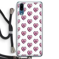 GIRL POWER: Huawei P20 Transparant Hoesje met koord