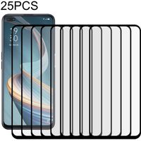 Voor OPPO Reno4 Z 5G 25 PCS Full Glue Full Screen Tempered Glass Film
