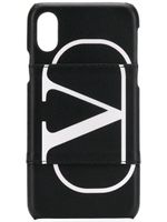 Valentino Garavani coque pour iPhone VLOGO - Noir - thumbnail