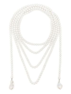 Atu Body Couture x Shir Fine Jewellery collier à perles - Blanc