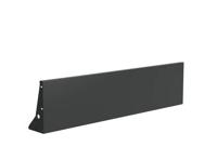 Keerwand aluminium recht 200x50cm.