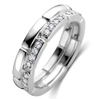 TI SENTO-Milano 12271ZI Ring zilver-zirconia zilverkleurig-wit 5 mm - thumbnail