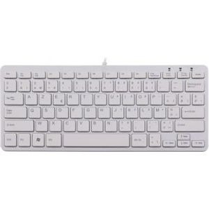 R-Go Tools R-Go Compact Toetsenbord, AZERTY (BE), wit, bedraad