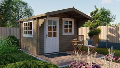 Blokhut - Tuinhuis Riho | 40 mm | vuren Red Class Wood geïmpregneerd