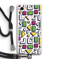 8-bit N°4: Pixel 3 Transparant Hoesje met koord