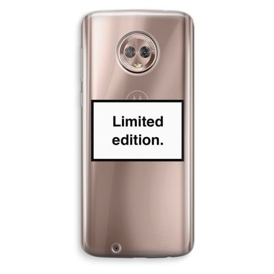 Limited edition: Motorola Moto G6 Transparant Hoesje