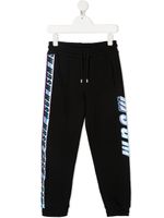 MSGM Kids pantalon de jogging à logo imprimé - Noir