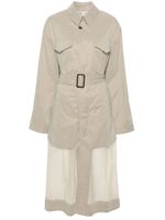 Maison Margiela belted panelled trench coat - Tons neutres