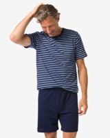 HEMA Herenshortama Jersey Strepen Donkerblauw (donkerblauw)