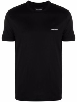 Emporio Armani t-shirt à logo imprimé - Noir