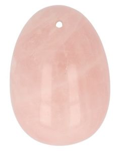 Ruben Robijn Yoni ei roze kwarts A top geboord 47 x 34mm (1 st)