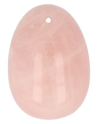 Ruben Robijn Yoni ei roze kwarts A top geboord 47 x 34mm (1 st)