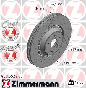Remschijf FORMULA Z REMSCHIJF 400552770