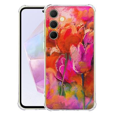 Samsung Galaxy A56 Hoesje - Tulips TPU Antishock Samsung Galaxy A56 Hoesje - Tulips TPU Antishock