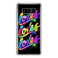 Loves: Samsung Galaxy Note 8 Transparant Hoesje