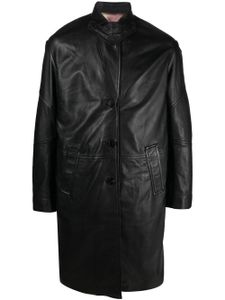 Zadig&Voltaire manteau Macari en cuir - Noir