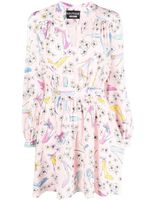 Boutique Moschino robe courte à fleurs - Rose - thumbnail