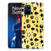 Silicone Back Case OnePlus 8T Punk Geel - thumbnail