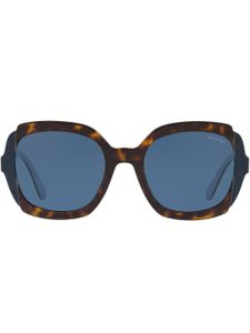 Prada Eyewear lunettes de soleil à monture oversize - Marron