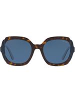 Prada Eyewear lunettes de soleil à monture oversize - Marron