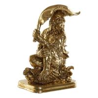 Decoratieve figuren DKD Home Decor Gouden Koloniaal Aap Blad van een plant 16,5 x 10,6 x 22,5 cm