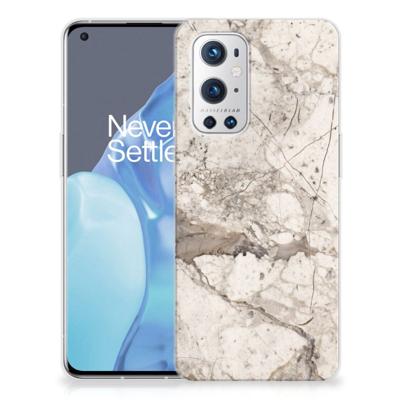 OnePlus 9 Pro | TPU | Siliconen hoesje | Marmer Beige