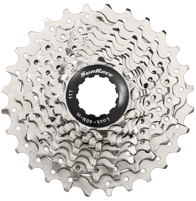 Sunrace cassette 10v 11-32 csrs0 metallic silver