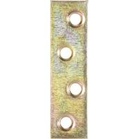 TOOLCRAFT Verbindingsplaat 100 mm Staal, geel verzinkt 890734 1 stuk(s)
