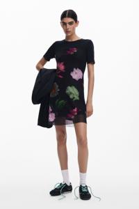 Gecombineerde mini-jurk - BLACK - XS