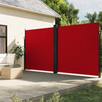 Windscherm uittrekbaar 200x600 cm rood