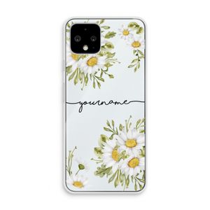 Daisies: Pixel 4 Transparant Hoesje