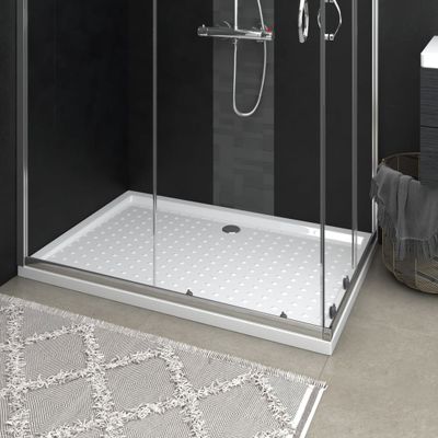 VidaXL Douchebak met noppen 80x120x4 cm abs wit