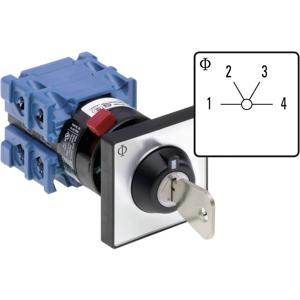 Kraus & Naimer CH10.A231.*FT2.DE21 Wisselschakelaar 20 A 2 x 60 ° Grijs, Zwart 1 stuk(s)