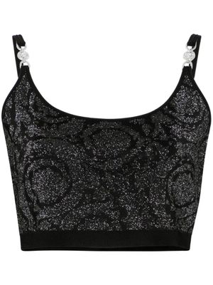 Versace haut crop La Greca Medusa '95 - Noir