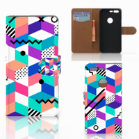 Google Pixel Bookcase Blokken Kleurrijk - thumbnail