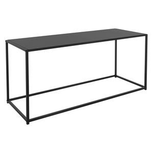 ML-Design Bijzettafel 110x40x50,5 cm Zwart in rechthoekige vorm, metalen frame, industrieel ontwerp, tafel voor entree