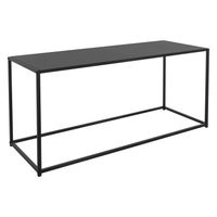ML-Design Bijzettafel 110x40x50,5 cm Zwart in rechthoekige vorm, metalen frame, industrieel ontwerp, tafel voor entree - thumbnail