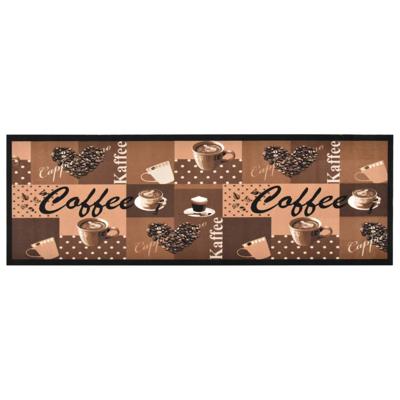 VidaXL Keukenmat wasbaar coffee 60x180 cm bruin